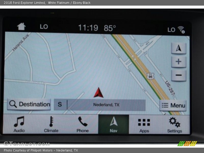White Platinum / Ebony Black 2018 Ford Explorer Limited