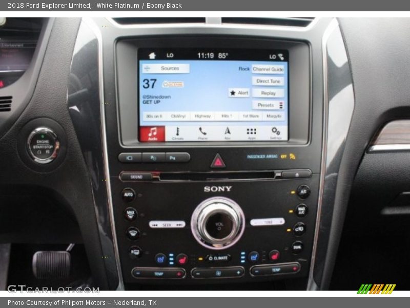 White Platinum / Ebony Black 2018 Ford Explorer Limited
