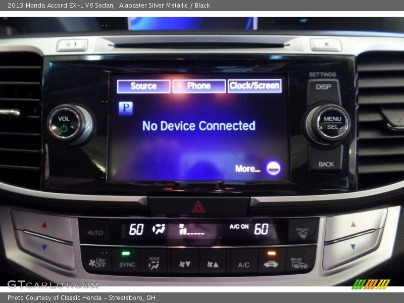 Alabaster Silver Metallic / Black 2013 Honda Accord EX-L V6 Sedan