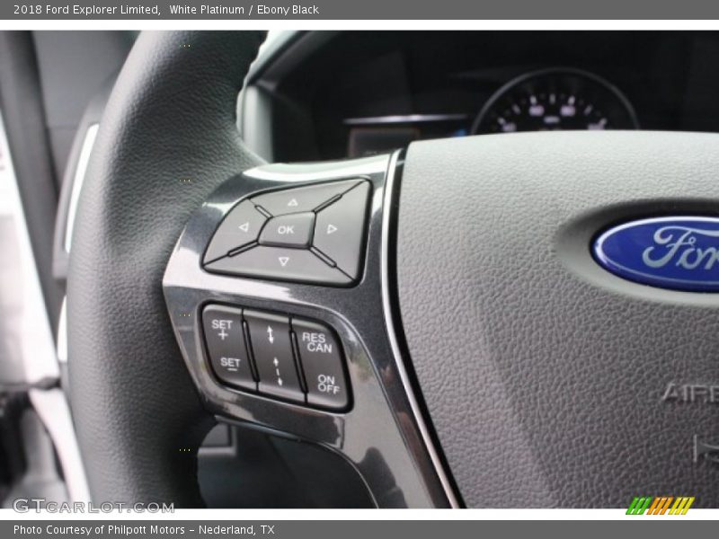 White Platinum / Ebony Black 2018 Ford Explorer Limited