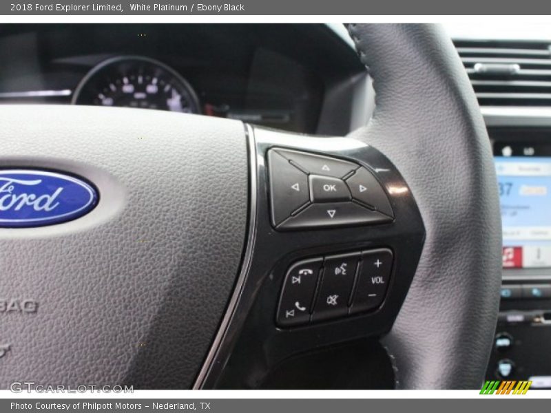 White Platinum / Ebony Black 2018 Ford Explorer Limited