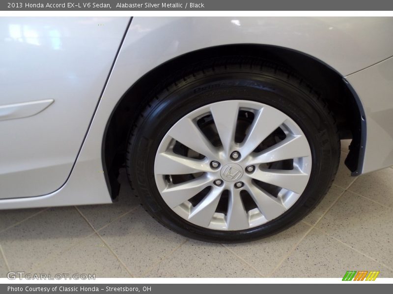 Alabaster Silver Metallic / Black 2013 Honda Accord EX-L V6 Sedan