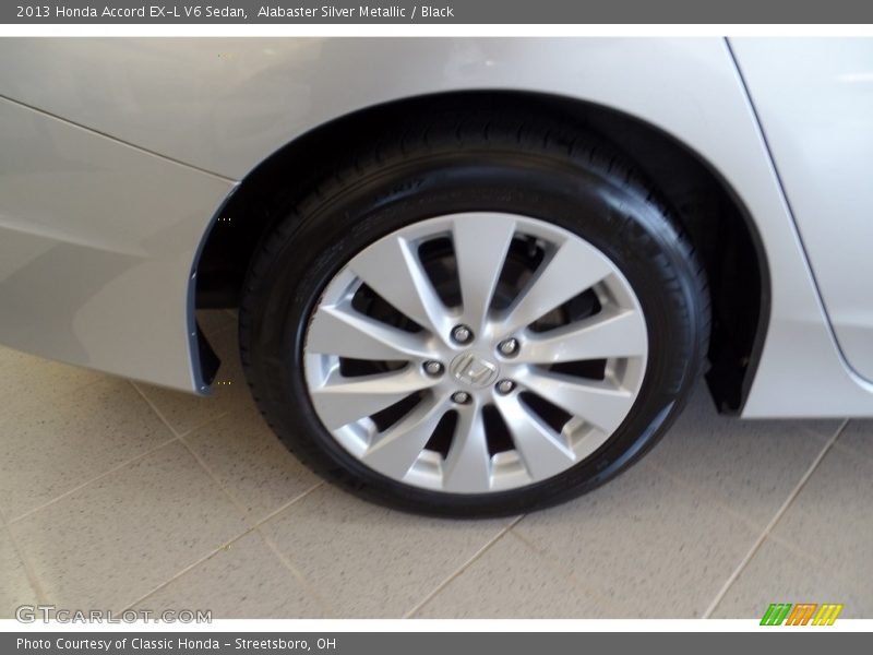 Alabaster Silver Metallic / Black 2013 Honda Accord EX-L V6 Sedan