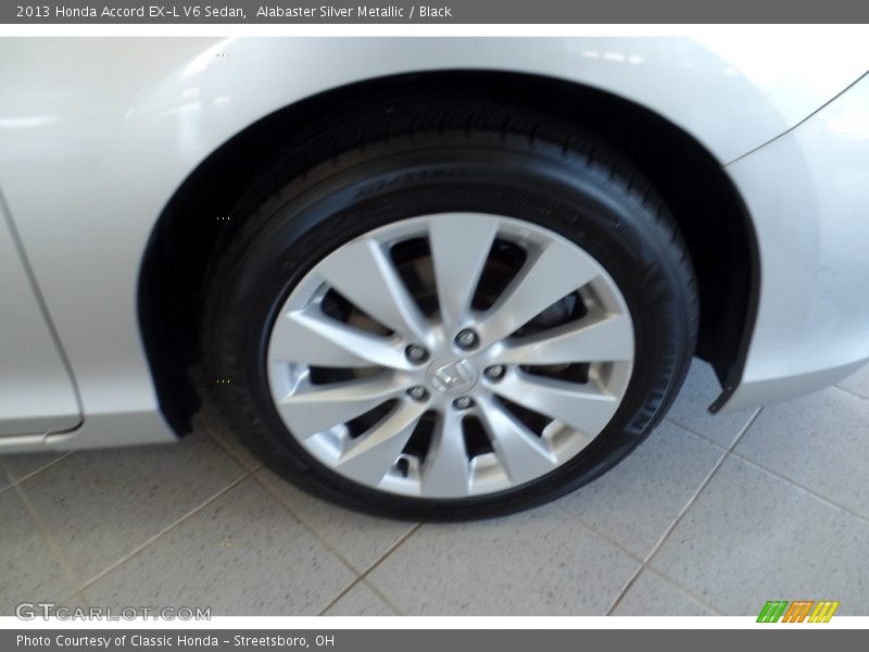 Alabaster Silver Metallic / Black 2013 Honda Accord EX-L V6 Sedan