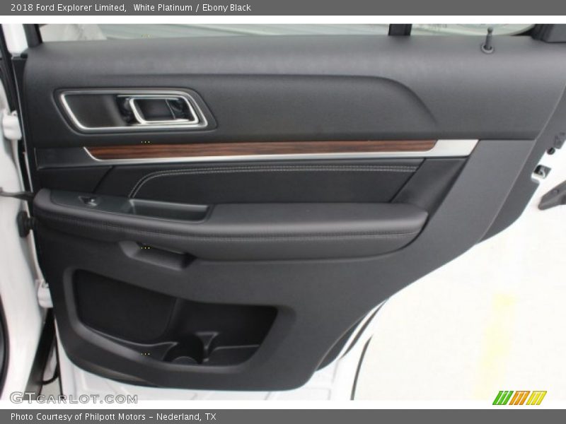 White Platinum / Ebony Black 2018 Ford Explorer Limited