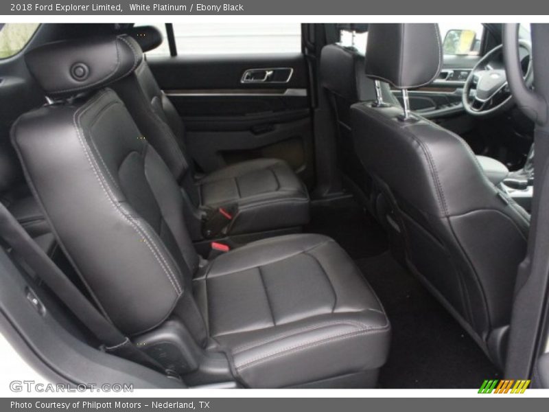 White Platinum / Ebony Black 2018 Ford Explorer Limited