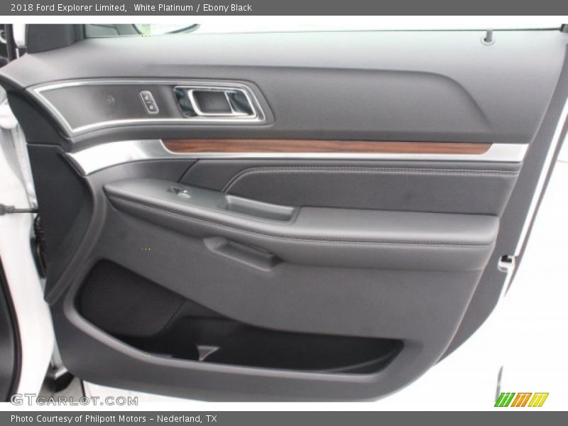 White Platinum / Ebony Black 2018 Ford Explorer Limited