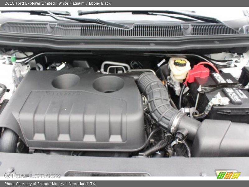 White Platinum / Ebony Black 2018 Ford Explorer Limited