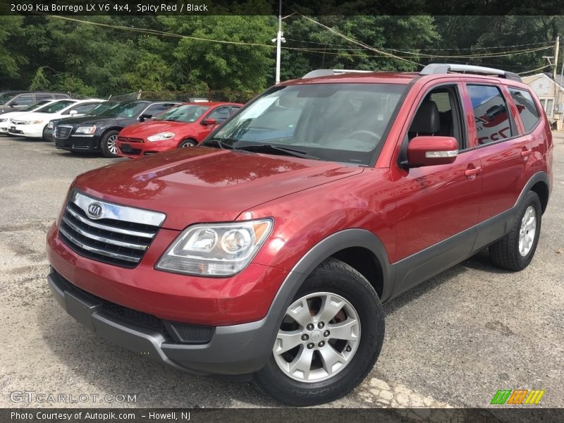 Spicy Red / Black 2009 Kia Borrego LX V6 4x4