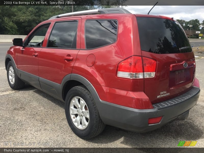 Spicy Red / Black 2009 Kia Borrego LX V6 4x4