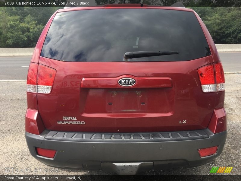 Spicy Red / Black 2009 Kia Borrego LX V6 4x4