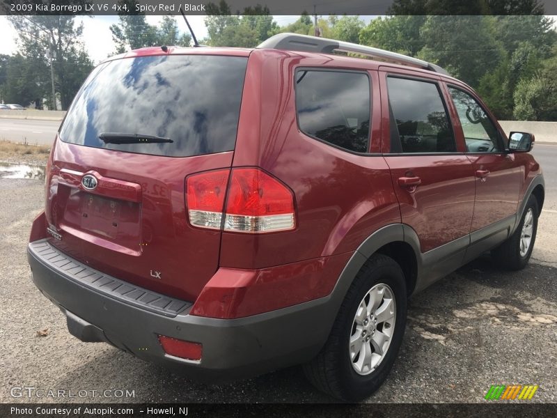 Spicy Red / Black 2009 Kia Borrego LX V6 4x4