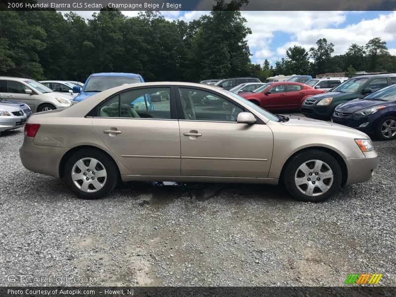 Champagne Beige / Beige 2006 Hyundai Elantra GLS Sedan