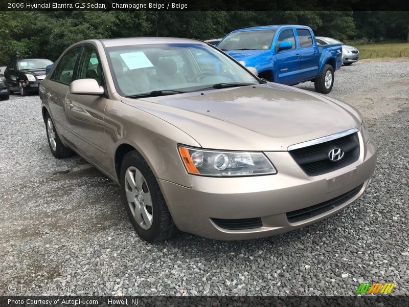 Champagne Beige / Beige 2006 Hyundai Elantra GLS Sedan