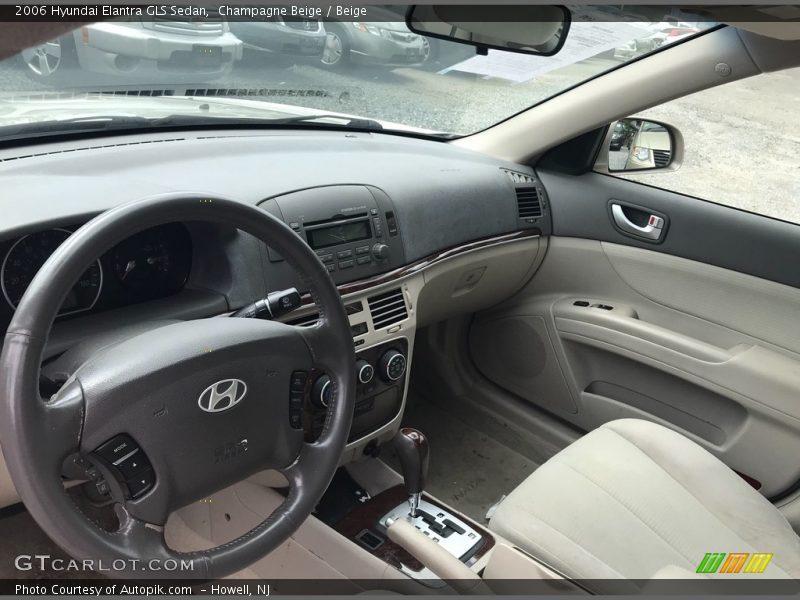 Champagne Beige / Beige 2006 Hyundai Elantra GLS Sedan