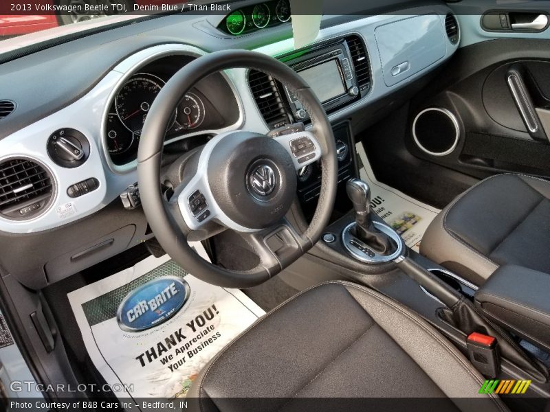 Denim Blue / Titan Black 2013 Volkswagen Beetle TDI
