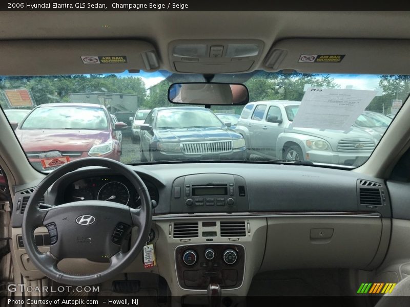 Champagne Beige / Beige 2006 Hyundai Elantra GLS Sedan