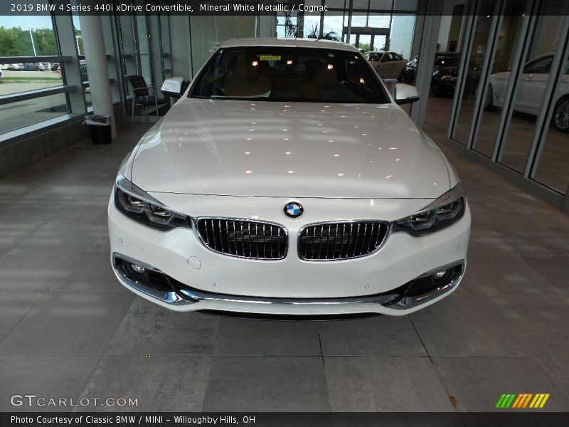 Mineral White Metallic / Cognac 2019 BMW 4 Series 440i xDrive Convertible