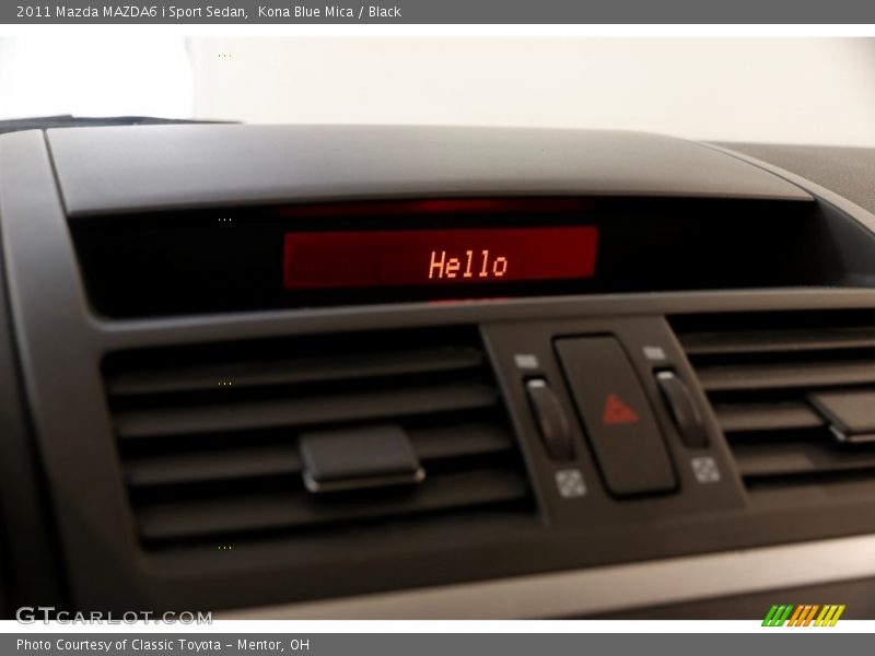 Kona Blue Mica / Black 2011 Mazda MAZDA6 i Sport Sedan