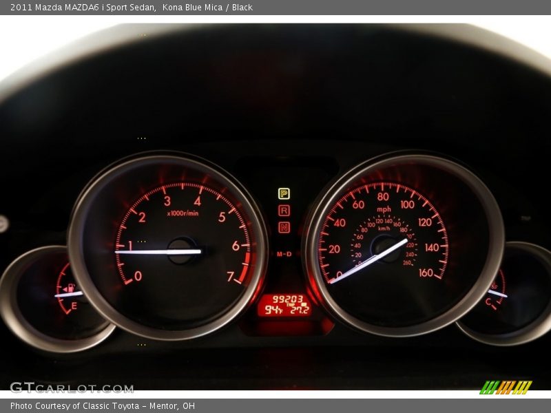 Kona Blue Mica / Black 2011 Mazda MAZDA6 i Sport Sedan