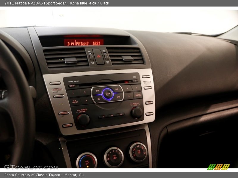 Kona Blue Mica / Black 2011 Mazda MAZDA6 i Sport Sedan