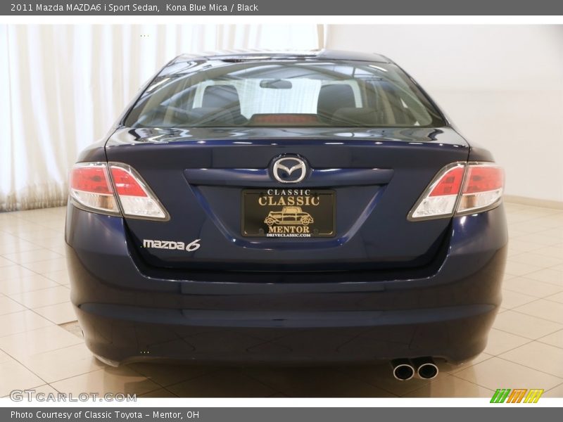 Kona Blue Mica / Black 2011 Mazda MAZDA6 i Sport Sedan