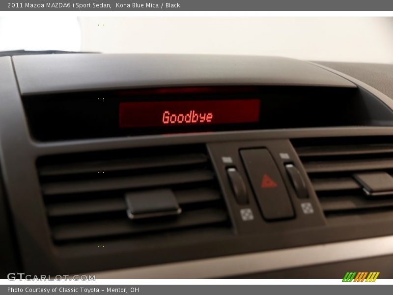 Kona Blue Mica / Black 2011 Mazda MAZDA6 i Sport Sedan