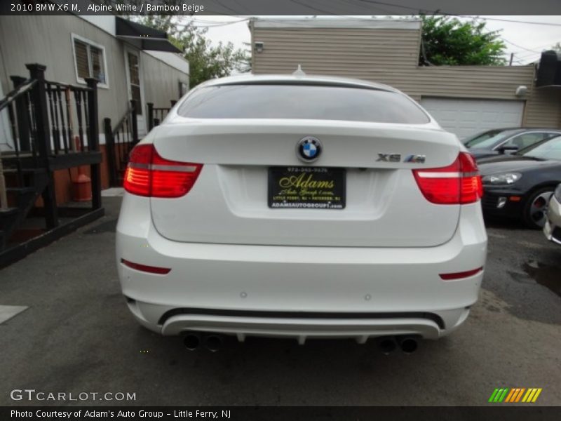 Alpine White / Bamboo Beige 2010 BMW X6 M