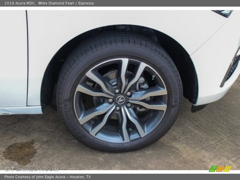 White Diamond Pearl / Espresso 2019 Acura MDX
