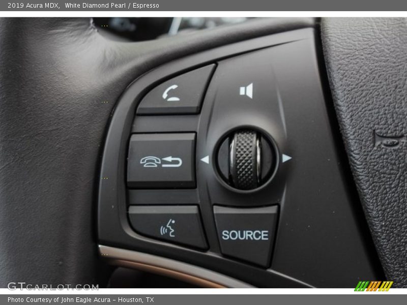 White Diamond Pearl / Espresso 2019 Acura MDX