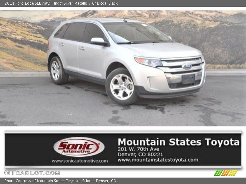 Ingot Silver Metallic / Charcoal Black 2011 Ford Edge SEL AWD