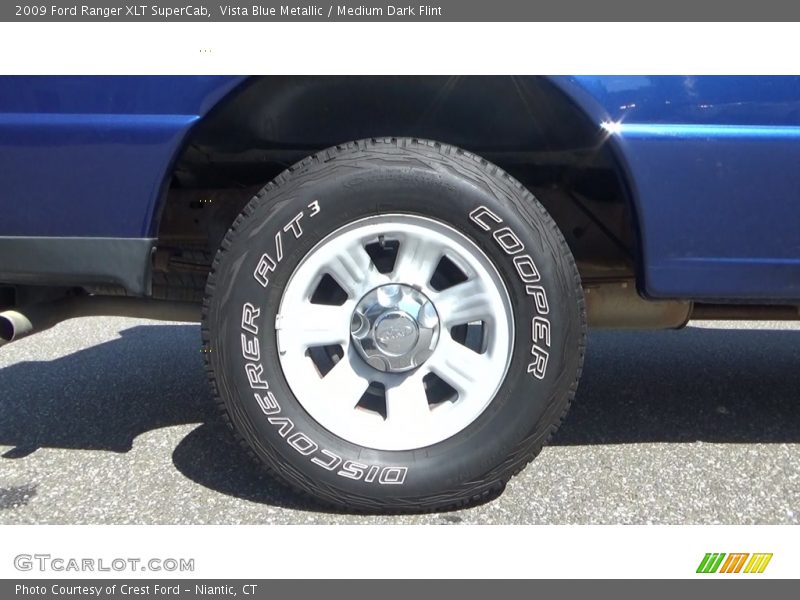 Vista Blue Metallic / Medium Dark Flint 2009 Ford Ranger XLT SuperCab