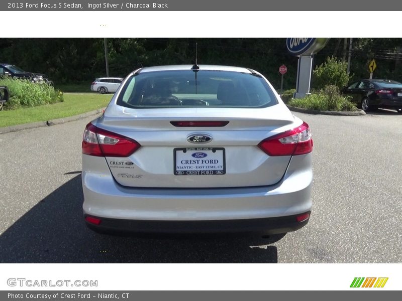 Ingot Silver / Charcoal Black 2013 Ford Focus S Sedan