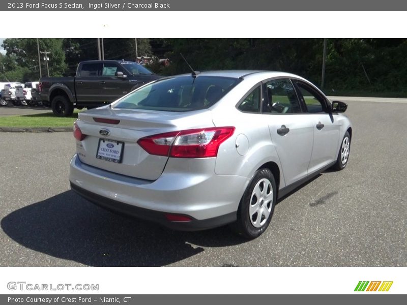 Ingot Silver / Charcoal Black 2013 Ford Focus S Sedan