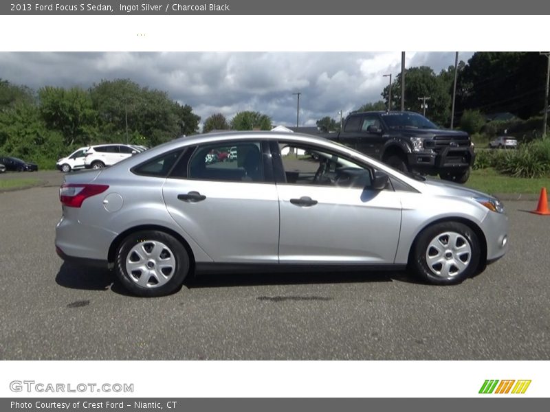 Ingot Silver / Charcoal Black 2013 Ford Focus S Sedan