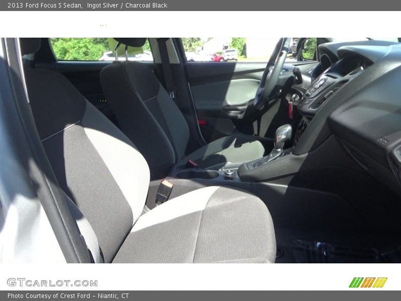 Ingot Silver / Charcoal Black 2013 Ford Focus S Sedan