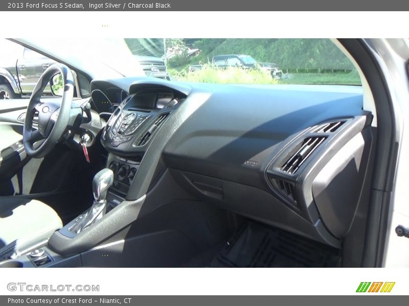 Ingot Silver / Charcoal Black 2013 Ford Focus S Sedan