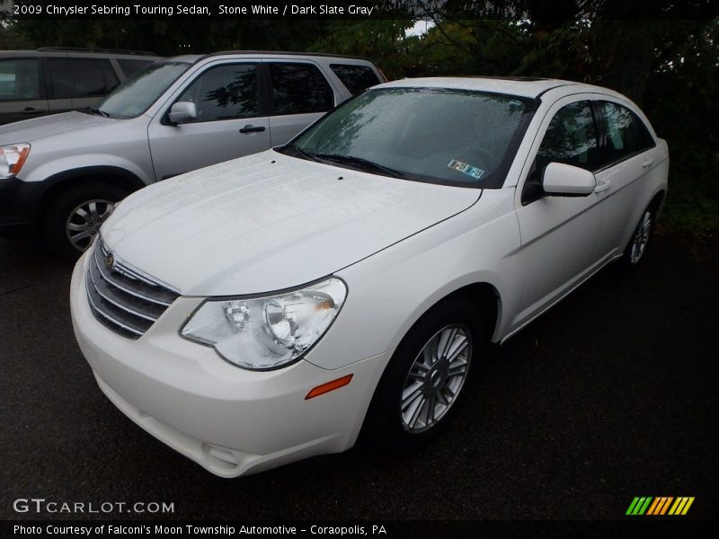 Stone White / Dark Slate Gray 2009 Chrysler Sebring Touring Sedan