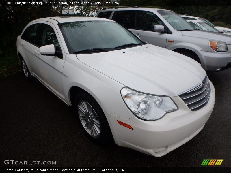 Stone White / Dark Slate Gray 2009 Chrysler Sebring Touring Sedan