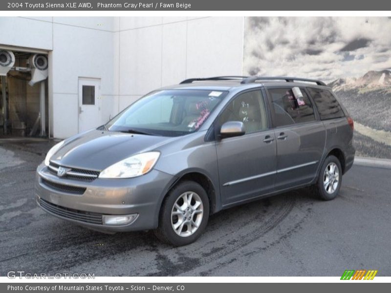 Phantom Gray Pearl / Fawn Beige 2004 Toyota Sienna XLE AWD