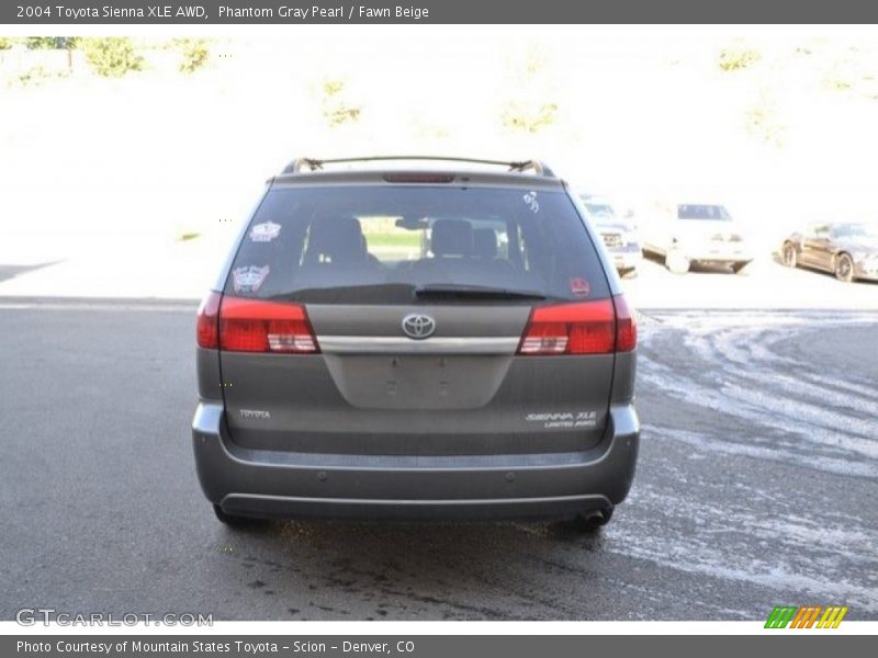 Phantom Gray Pearl / Fawn Beige 2004 Toyota Sienna XLE AWD