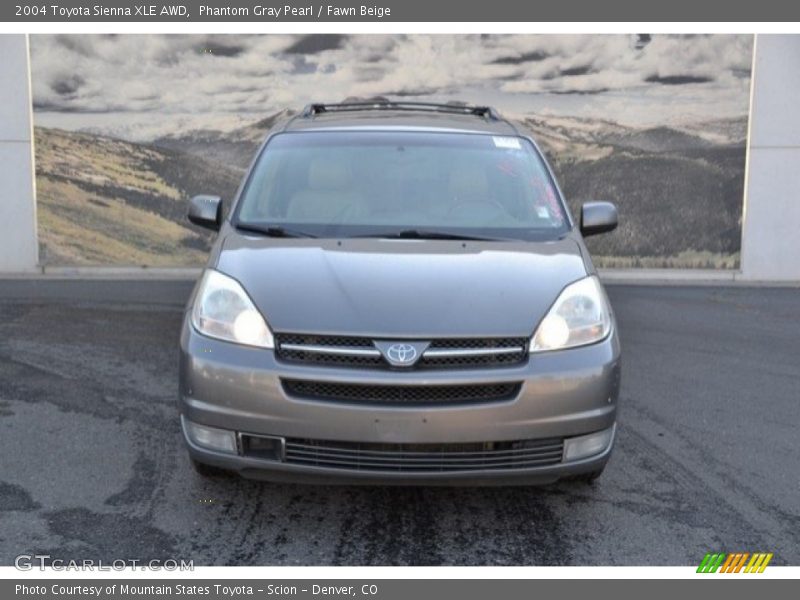Phantom Gray Pearl / Fawn Beige 2004 Toyota Sienna XLE AWD