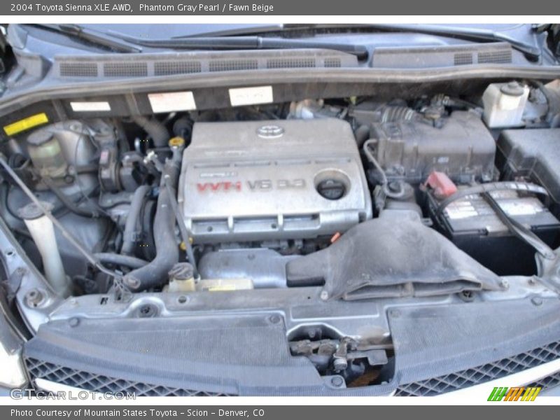 Phantom Gray Pearl / Fawn Beige 2004 Toyota Sienna XLE AWD