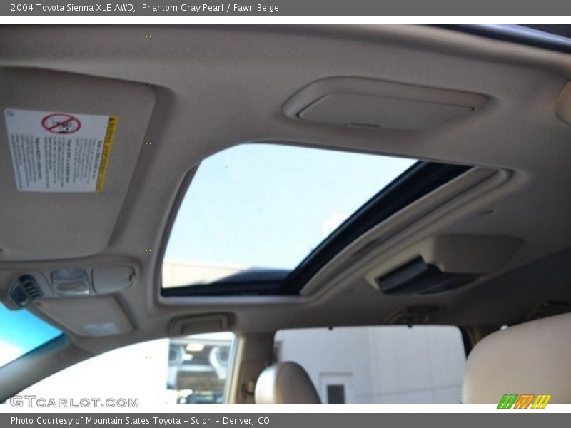 Phantom Gray Pearl / Fawn Beige 2004 Toyota Sienna XLE AWD