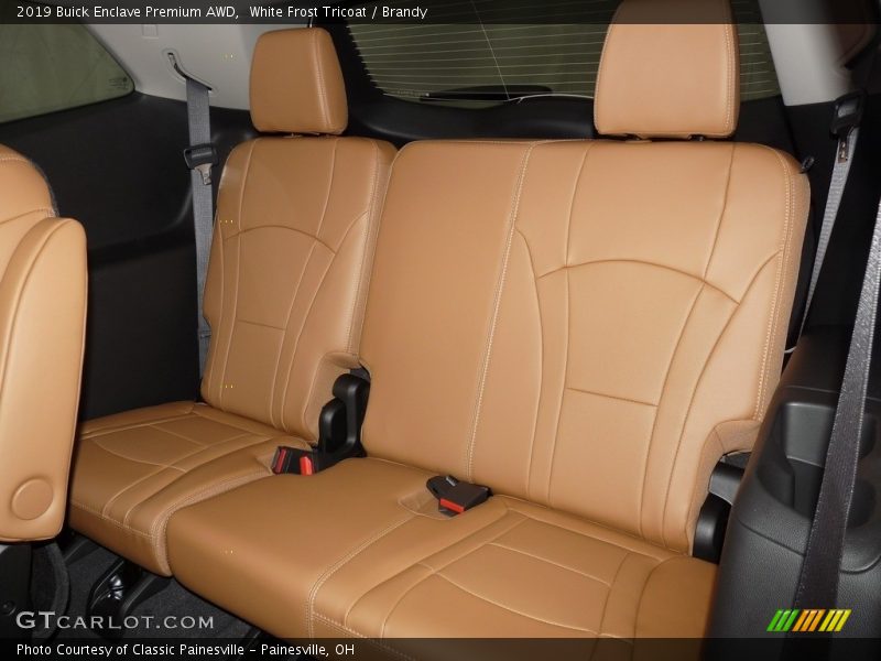 White Frost Tricoat / Brandy 2019 Buick Enclave Premium AWD