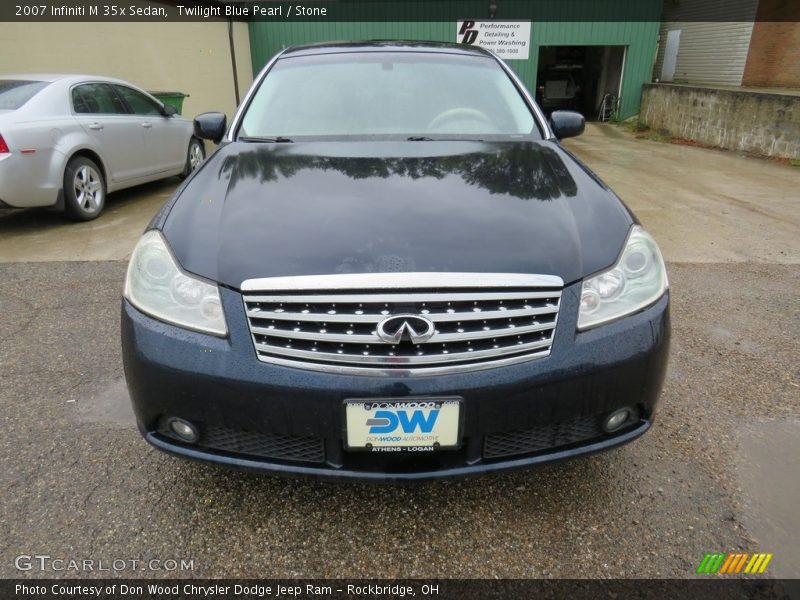 Twilight Blue Pearl / Stone 2007 Infiniti M 35x Sedan