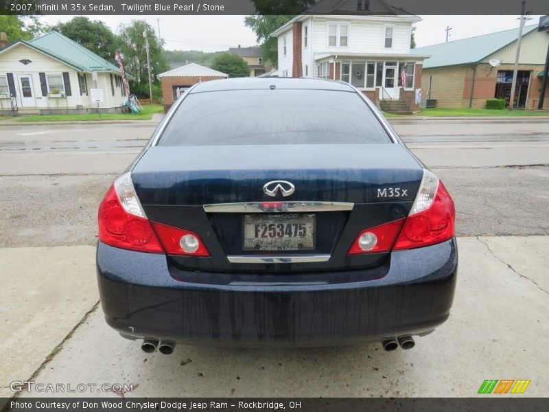 Twilight Blue Pearl / Stone 2007 Infiniti M 35x Sedan
