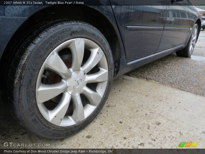 Twilight Blue Pearl / Stone 2007 Infiniti M 35x Sedan