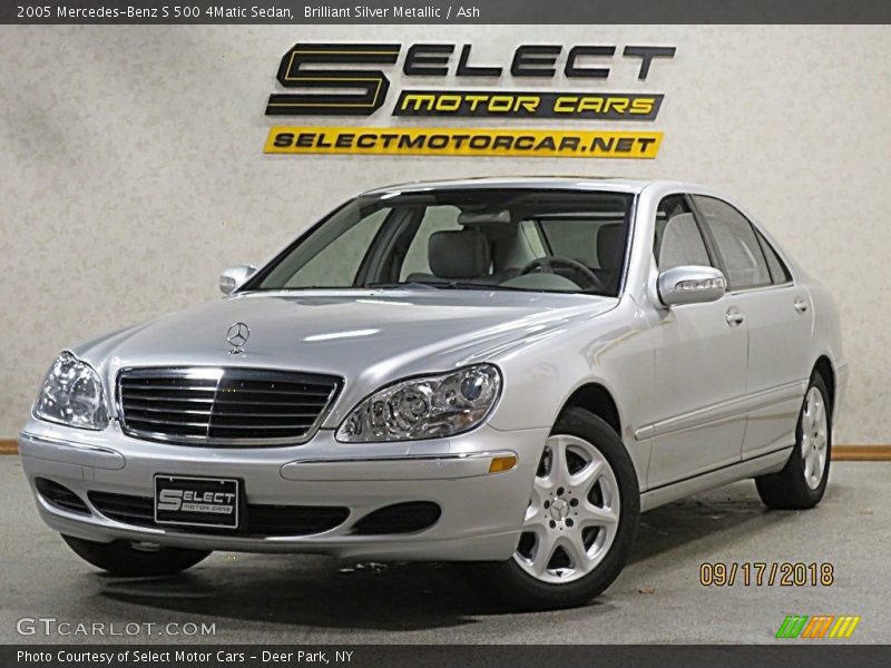 Brilliant Silver Metallic / Ash 2005 Mercedes-Benz S 500 4Matic Sedan