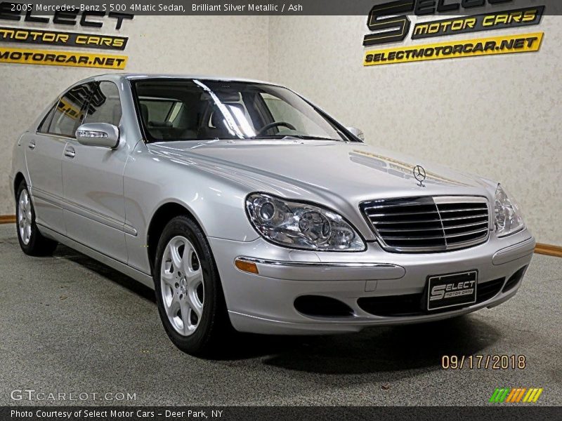 Brilliant Silver Metallic / Ash 2005 Mercedes-Benz S 500 4Matic Sedan